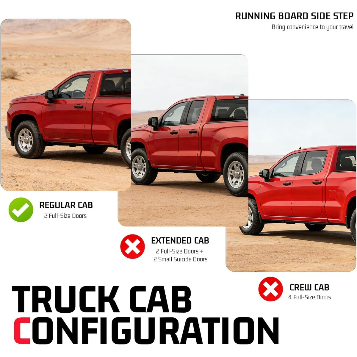 ALMULOO Step Compatible with 2019-2025 Sierra
