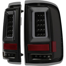 KUAFU Tail Lights Pair Compatible with 2004-2008 Ford F150 Pickup LED Tube Bar Rear Taillights Tail Rear Lamp Brake Signal Black Housing & Smoke Lens Replacement for 5L3Z13405CA 5L3Z13404CA