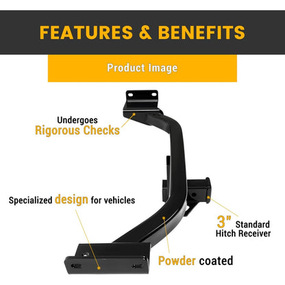 Class 3 Trailer Hitch Compatible with 2017-2022 Kia Sportage 2 Inch Towing Hitch Receiver