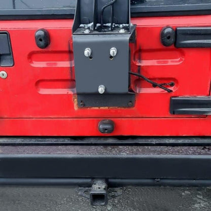 Spare Tire Carrier Mount up to 35 inches Tire Compatible with 1987-1995 Wrangler YJ, 1997-2006 Wrangler TJ and 2004-2006 Wrangler LJ Models Heavy Duty Textured Black