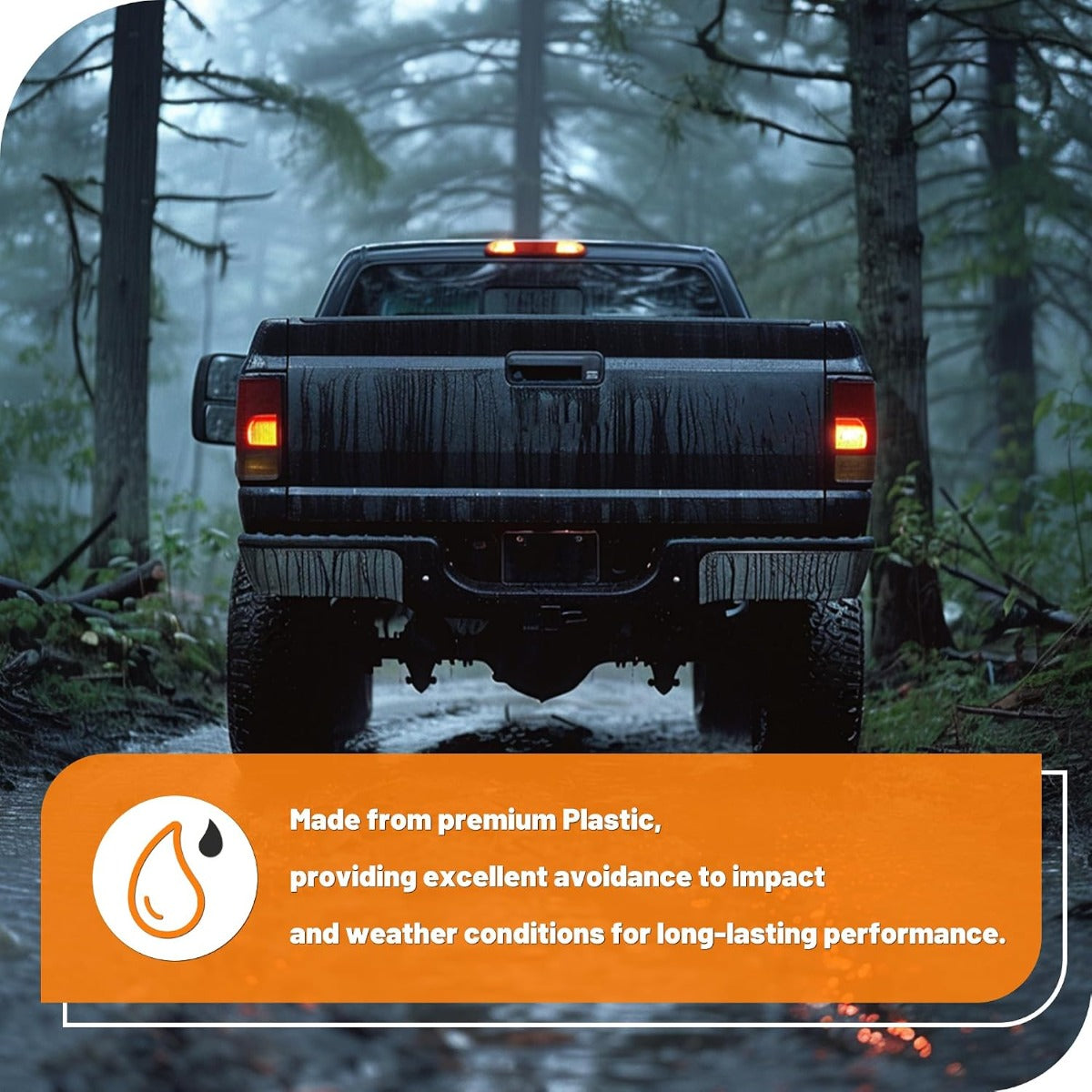 KUAFU Rear Bumper Step Pads Compatible with 1999-2007 Ford F-250/350/450/550 Super Duty Replacement for FO1191116 FO1191113 Plastic(PP) Black Lower & Upper Left + Right 3Pcs