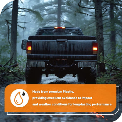 KUAFU Rear Bumper Step Pads Compatible with 1999-2007 Ford F-250/350/450/550 Super Duty Replacement for FO1191116 FO1191113 Plastic(PP) Black Lower & Upper Left + Right 3Pcs