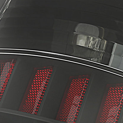 Kojem LED Tail Light Compatible with 2002-2006 Dodge Ram 1500/2003-2006 Dodge Ram 2500 3500 LED Tube Bar Brake Turn Signal Lamp Taillight Driver & Passenger Side -Clear Lens & Black Housing