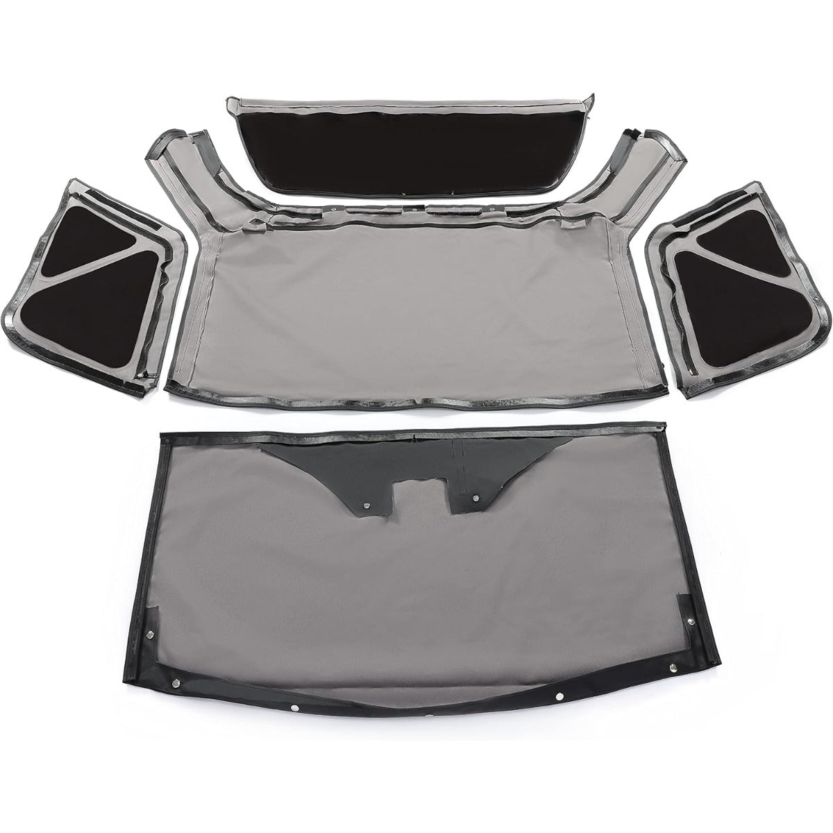 Convertible Soft Top for 1999-2004 Suzuki Vitara Geo Tracker with Removable Tinted Plastic Window Soft Roof Replacement Black Sailcloth Vinyl