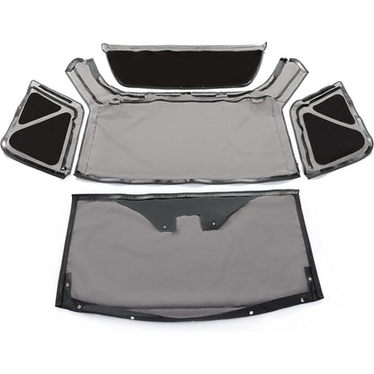 Convertible Soft Top for 1999-2004 Suzuki Vitara Geo Tracker with Removable Tinted Plastic Window Soft Roof Replacement Black Sailcloth Vinyl