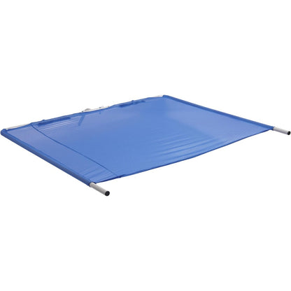 Boat Sun Shade Compatible with Boats 25 FT and Under Stern Boat Center Console Sun Shade Aluminium+Cloth -Blue