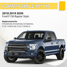 KUAFU Front Bumper Cover+License Plate Bracket Mount Compatible with 2015-2017 Ford F150 Models W/o Block Heater&Grille Shutters Replace for FO1044108, FO1068165, FO1044109, FL3Z17E810AA, FL3Z17A385A