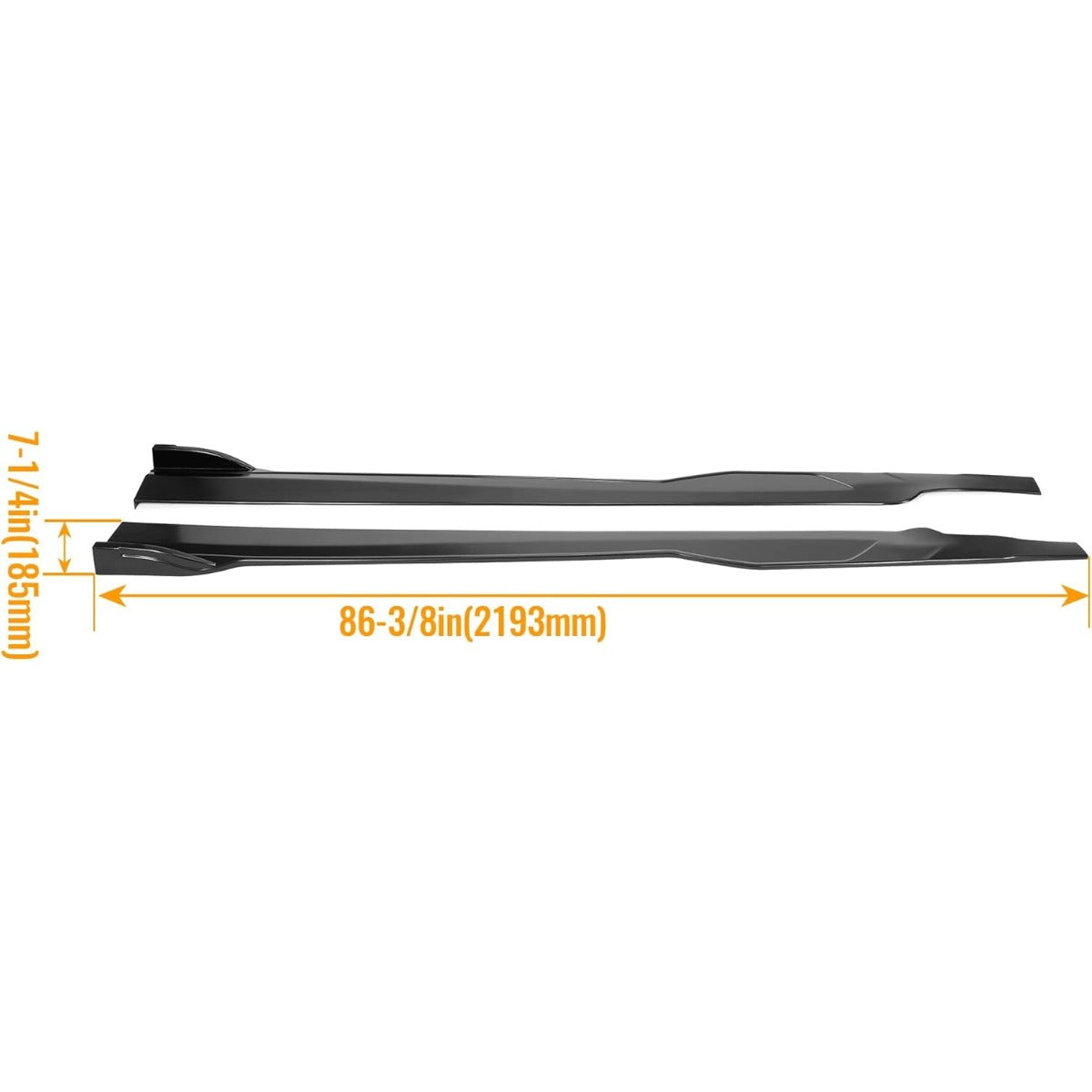 Side Skirts Compatible with 2015-2023 Dodge Charger SRT Daytona Scat Pack R/T 392 GT Rocker Panels Guard Extension Body Kit ABS Plastic Unpainted Black Pair