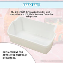 Kojem 240324501 AP2115782 Replacement Refrigerator Door Bin Shelf Compatible with Frigidaire Kenmore Electrolux Refrigerator Replace for PS429766 240324505 1 PC White