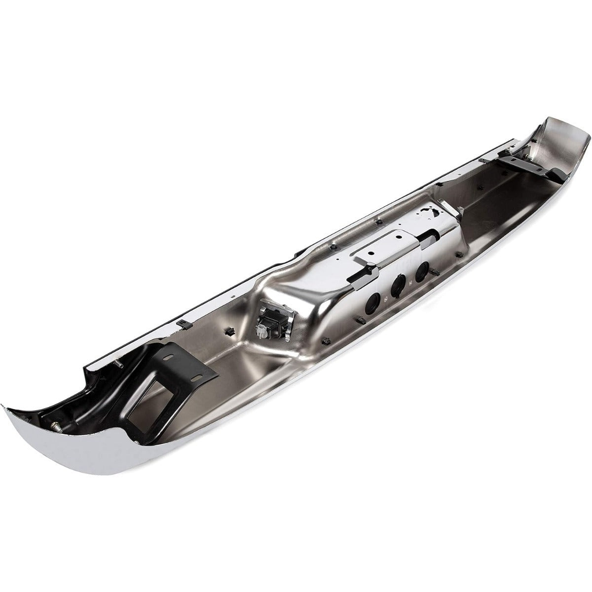 Rear Step Bumper Assembly Compatible With 2002-2008 Dodge Ram 1500 2003-2009 Ram 2500 3500 Replace for CH1103111 CH1103108 W/Top Pads & & license Plate lamp Chrome