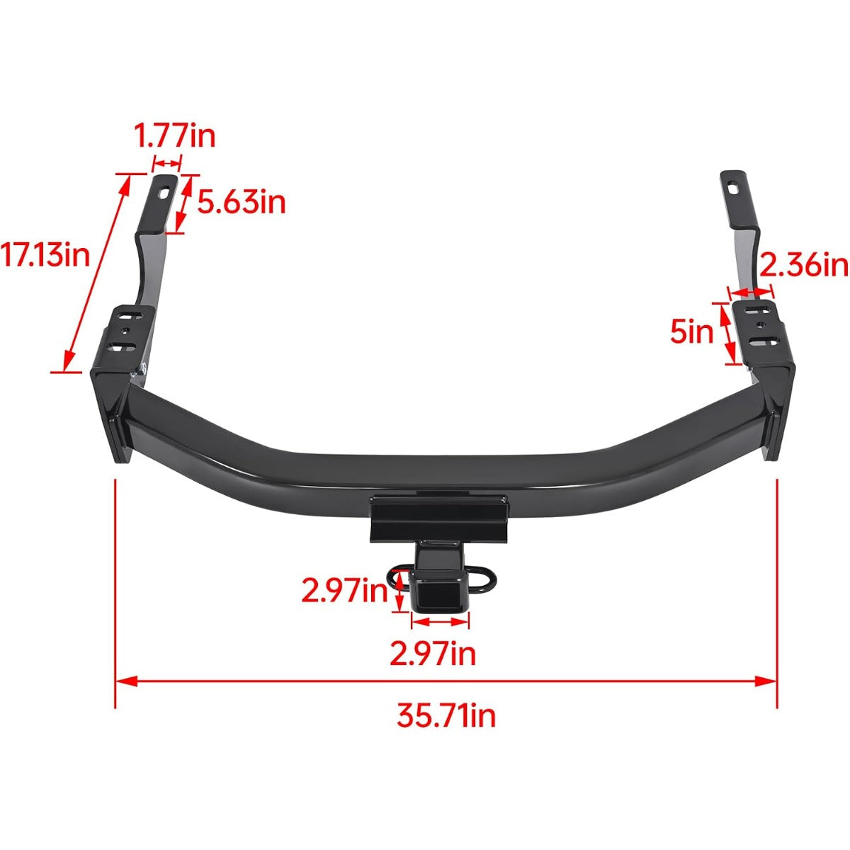 KUAFU Class 4 Trailer Hitch Compatible with 97-16 F250 F350 F450 97-04 F150
