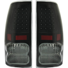 HECASA Tail Lights Compatible with 2007-2013 Toyota Tundra Pickup Truck LED Rear Brake Tail Lamps Assembly Driver and Passenger Side (Smoke Lens Black Housing)