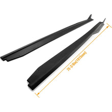 Side Skirts Body Kit Compatible with 2015-2023 Ford Mustang Exterior Rocker Panels Guard Extension Splitter Replacement w/Winglet Black Pair