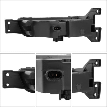 HECASA LED Fog Light Passenger Side Compatible with 2014-2023 Dodge Durango 2017-2022 Jeep Grand Cherokee Replacement for CH2593159 68275510AC Front Bumper Fog Lamp Clear Lens Right