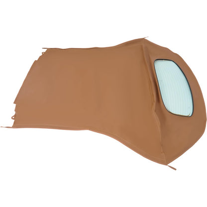 Convertible Soft Top for 2004-2009 Toyota Solara Roof Top with Clear Glass Windows Brown Sailcloth Vinyl Soft Roof Replacement