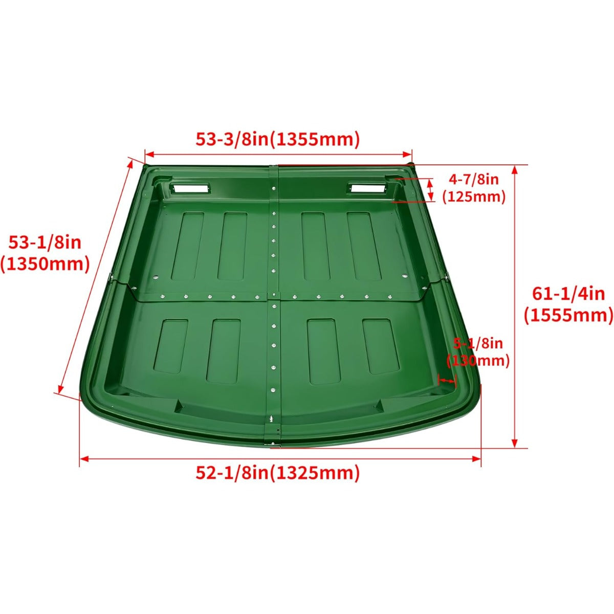 Tractor Canopy Compatible with 2140 2350 3040 3055 4030 4040 4955 8430 8440 8450 Tractors Replacement for AR74143 Top Windproof Waterproof