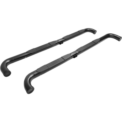 Running Boards Compatible with 2006-2010 Hummer H3 4-Door | Side Nerf Bars Running Boards Step Rails Steel+Plastic Powder Coated Black