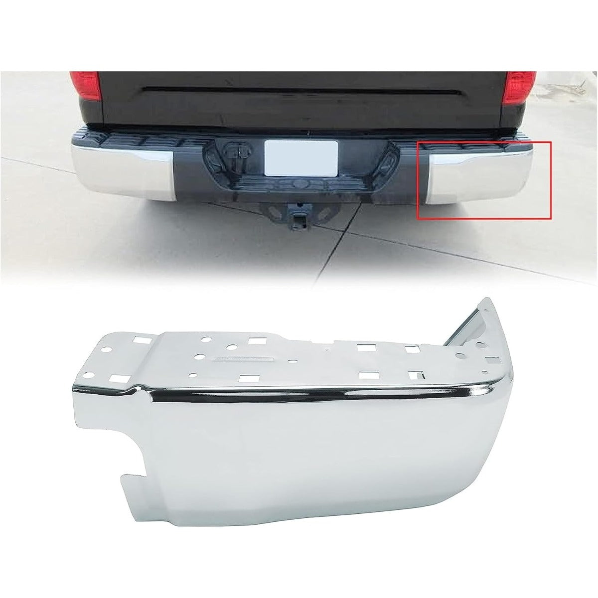 KUAFU Bumper End Caps Covers Compatible with 2014-2021 Tundra