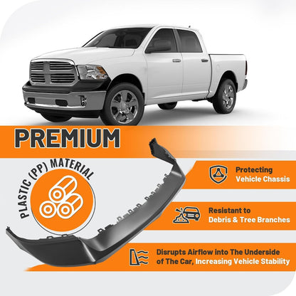 Front Bumper Cover Top Pad Compatible with 2013-2018 Ram 1500, 2019-2024 Ram 1500 Classic,Primed,W/O Fog Light & Sensor Hole,Front Upper Bumper Cover Replacement for 68197697AA CH1014108