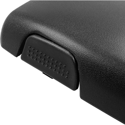 KUAFU Center Console Lid Armrest Door Compatible with 1997-2002 Pontiac Firebird/Chevy Chevrolet Camaro w/Button & Hinge Replacement for 10273748 10423155 Black ABS Plastic