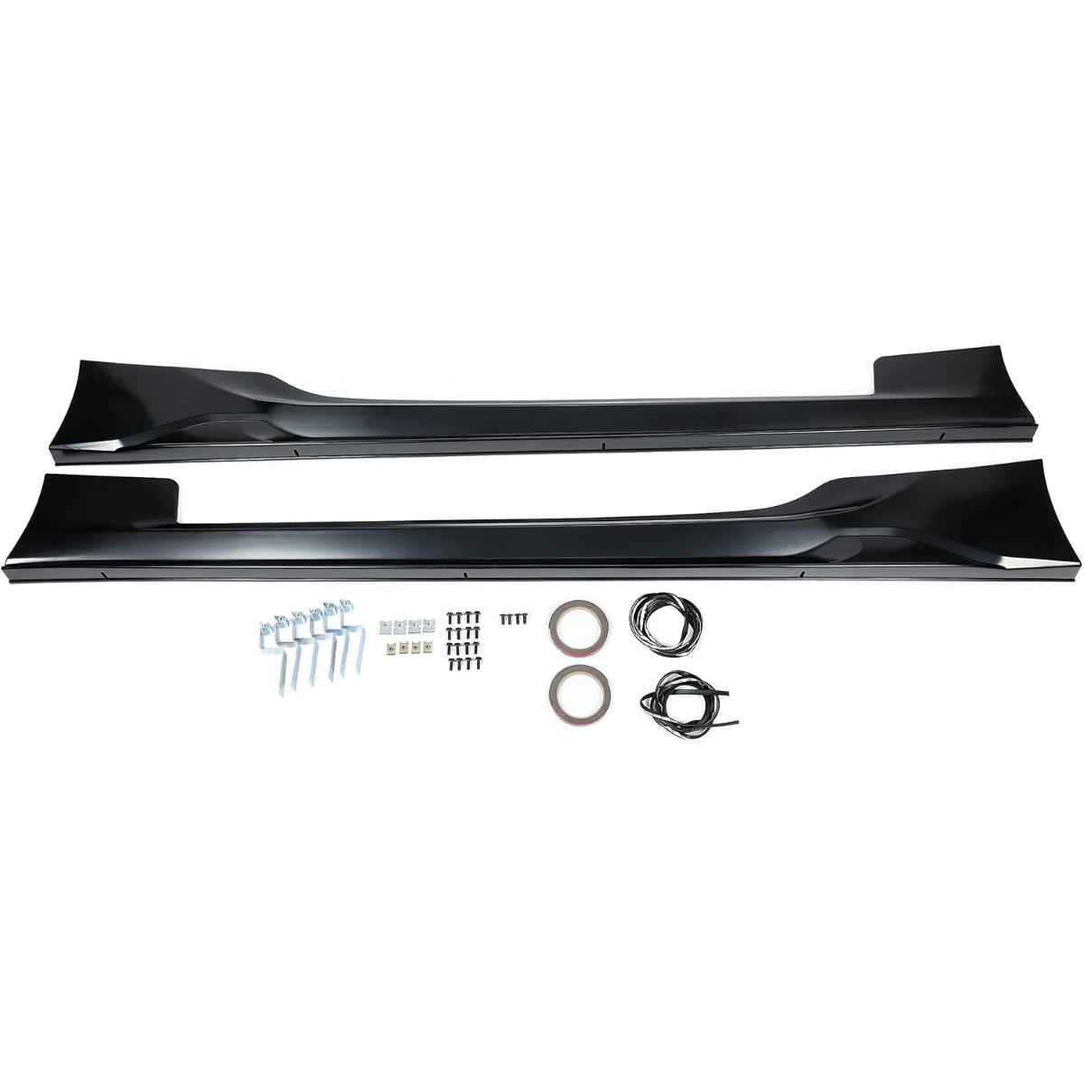 Side Skirt Rocker Panels Guard Compatible with 2012-2021 Subaru BRZ Toyota 86 Scion FR-S Extension Replacement Spoiler Body Kit Black ABS
