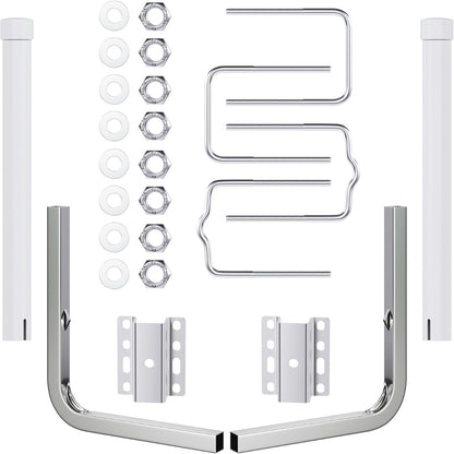 KUAFU 40-60In Adjustable Boat Trailer Guide Poles with PVC Pipes for Ski Boat Fishing Boat or Sailboat Trailer Compatible with Frames up to 3" w x 4-1/4" H