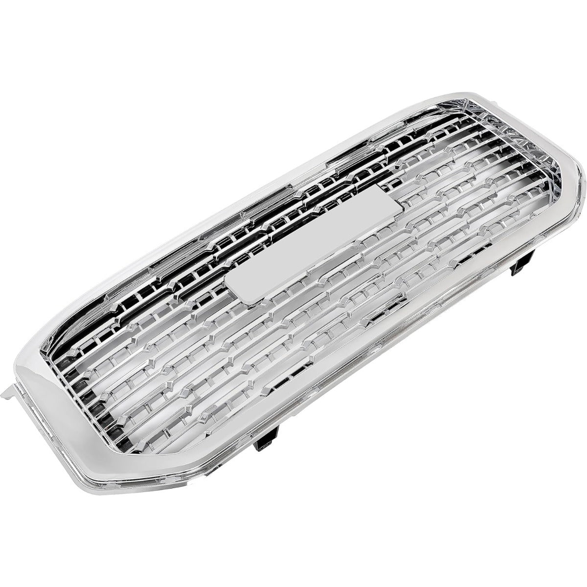 Front Grille Compatible with 2015-2020 GMC Yukon/Yukon XL Bumper Guard Grill Assembly ABS Plastic Chrome Silvery Replacement for GM1200702
