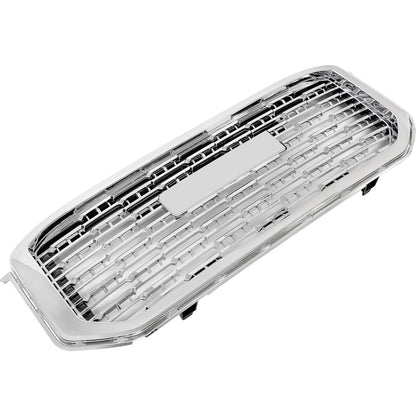 Front Grille Compatible with 2015-2020 GMC Yukon/Yukon XL Bumper Guard Grill Assembly ABS Plastic Chrome Silvery Replacement for GM1200702