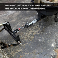 Load image into Gallery viewer, 3 Point Trailer Hitch with 2&quot; Receiver Compatible with Category 1 Tractors Receiver Brackets Tractor Drawbar Suitcase Weight Bracket Black
