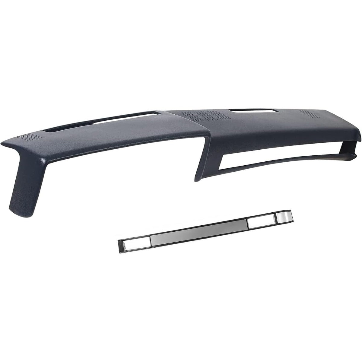 ECOTRIC Dash Board Cover & AC Vent Plate Compatible with 1981-1991 Chevy Blazer Suburban GMC Jimmy | Dark Blue, Two Packages