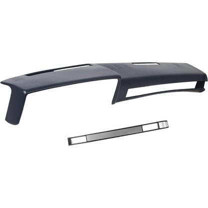 ECOTRIC Dash Board Cover & AC Vent Plate Compatible with 1981-1991 Chevy Blazer Suburban GMC Jimmy | Dark Blue, Two Packages