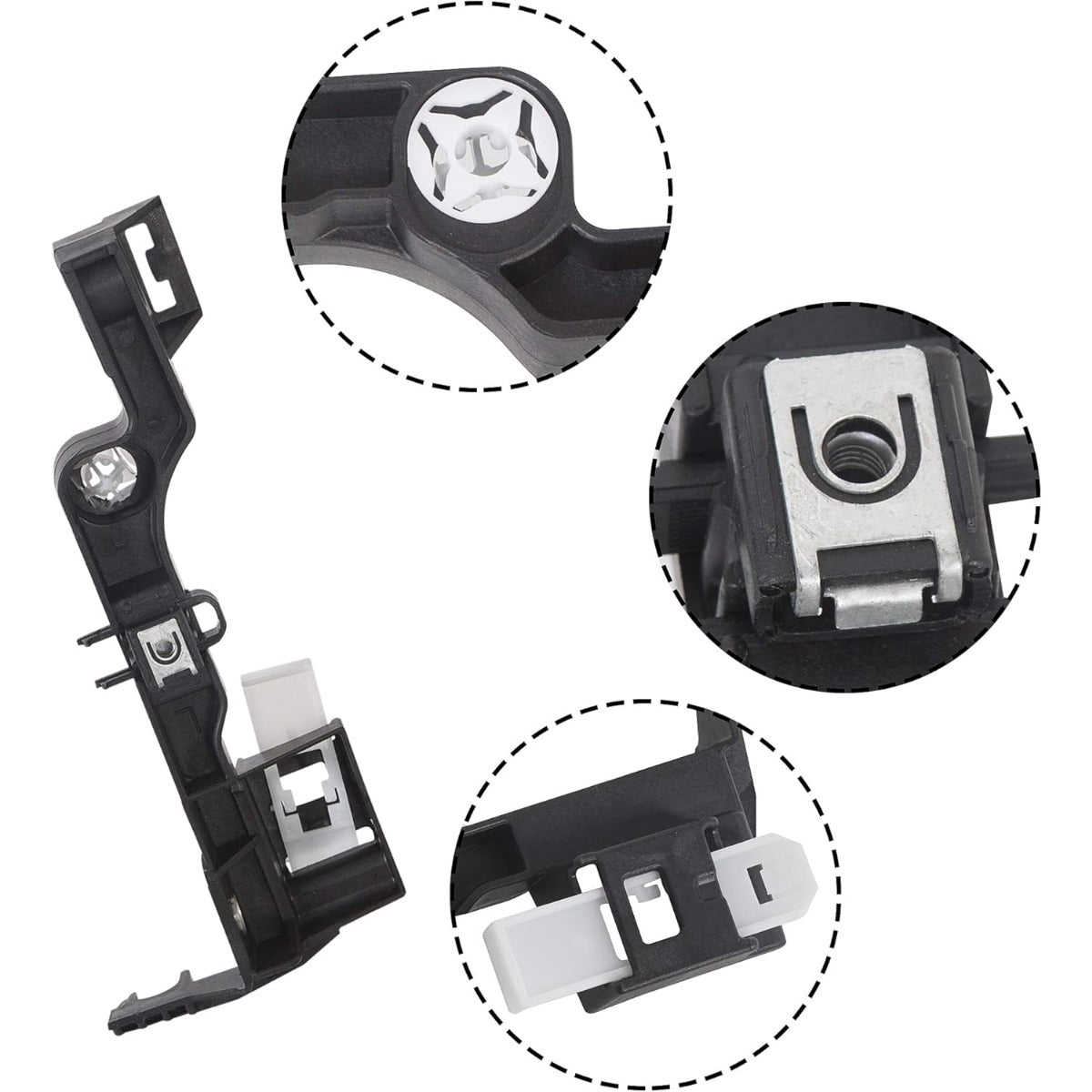 Pair Headlight Lamp Mounting Bracket Compatible with 2009-2020 Dodge Ram 1500 2500 3500 4500 5500 Pickup Truck Headlamp Bracket Driver & Passenger Side