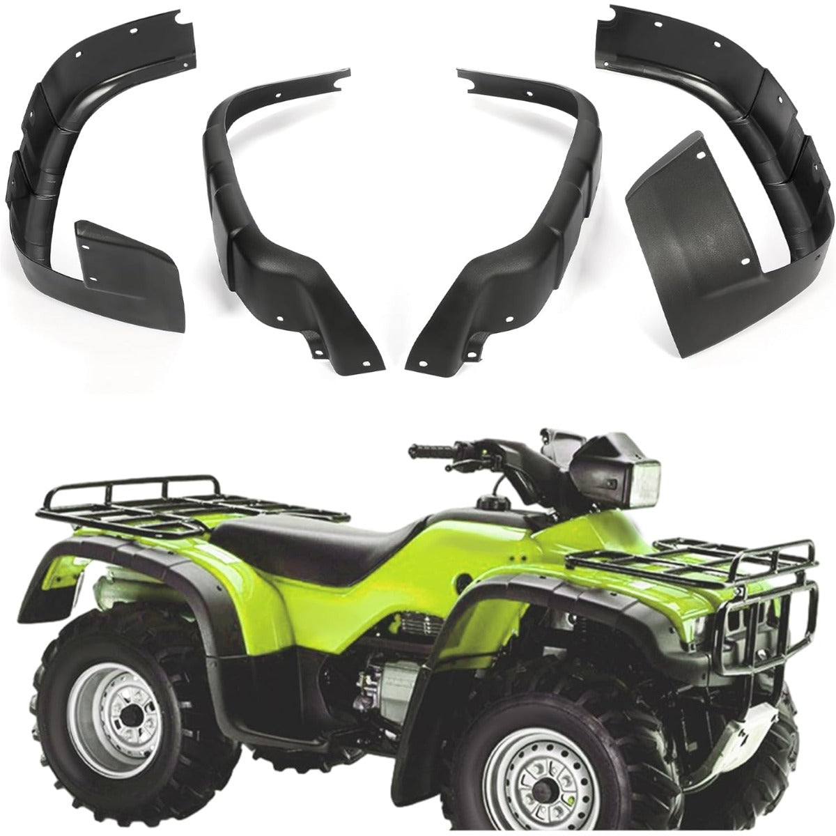 Fender Mud Guard for 1995-2004 Honda TRX400 TRX450 Foreman FOURTRAX Mud Flaps 4Pcs