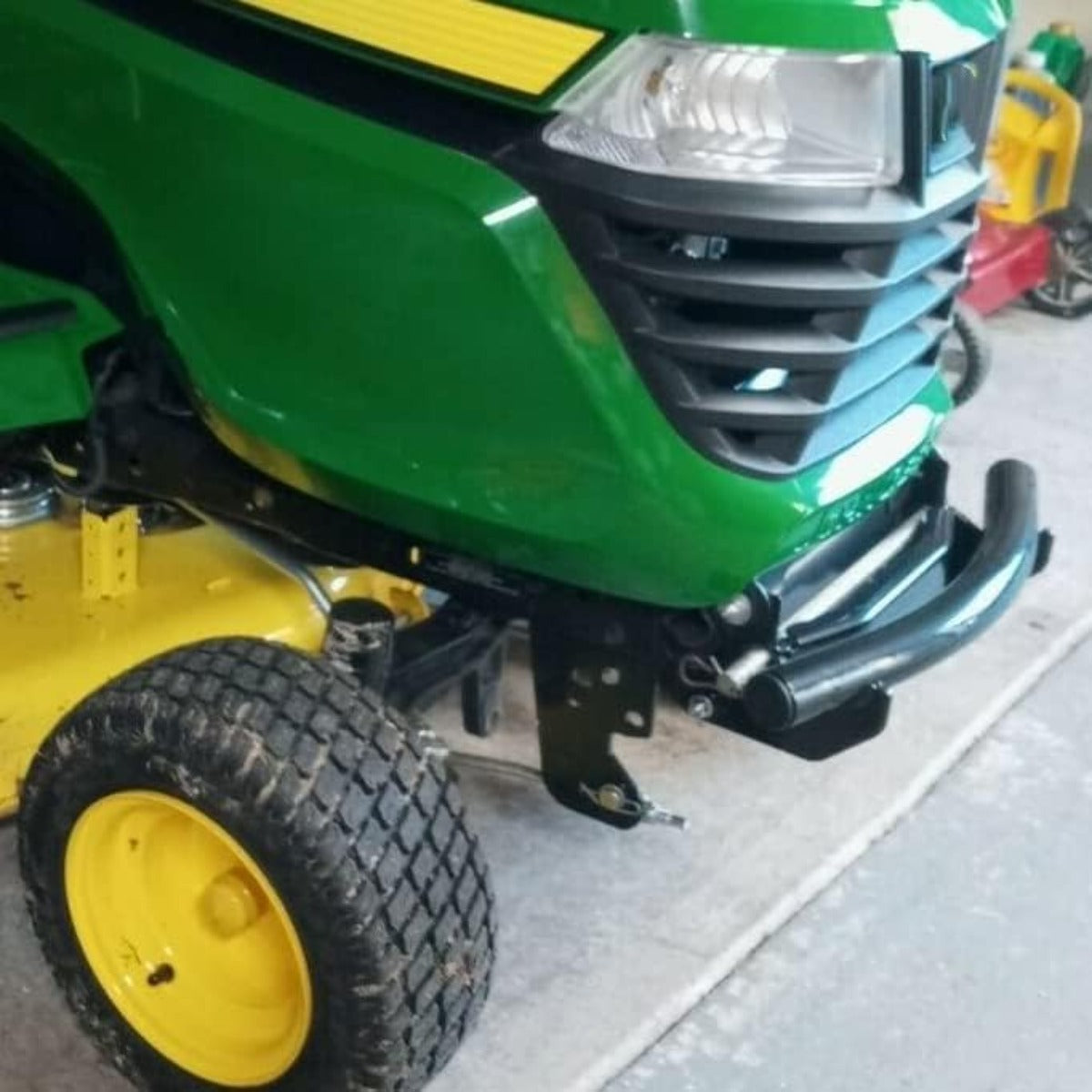 Front Bumper Guard Protector Compatible with John Deere X300, X304, X310, X320, X324, X350, X360, X300R, X500, X520, X530, X534, X540 Lawn Mower Tractor Guard for Part Number BM23056 Steel