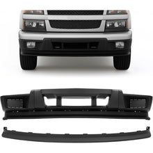 KUAFU Front Bumper Cover+Valance Compatible with 2004-2012 Chevy/Chevrolet Colorado, 2004-2012 GMC Canyon Replace For 12335806 15888037 GM1000723 GM1092183 Plastic(PP) Textured Black
