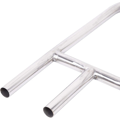 ECOTRIC Pool Handrail Swimming Pool Stair Rail 49-3/8"X35-3/8 304 Stainless | Steel Deck Mounted Cross Brace 300Lbs Load Capacity