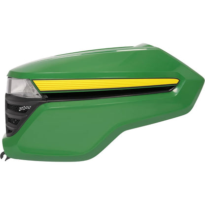 HECASA Complete Hood Kit Hood Side Panel Upper Hood Front Grille w/Headlight Compatible with John Deere X300 X304 X310 X320 X350 X370 X384 X394 Replacement for AUC13489 AUC13490 M168883 M168888