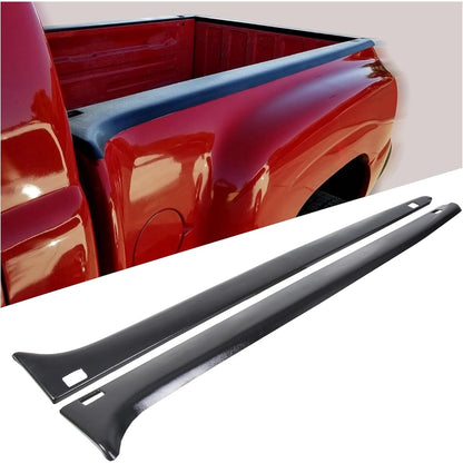 Bed Rail Caps Stepside Compatible with 1999-2005 Chevy Chevrolet Silverado 1500 GMC Sierra 1500 Replacement for 15932239 15932238 Left and Right Side
