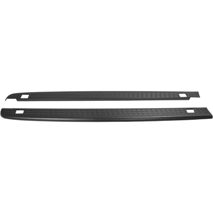 ALMULOO 6.5Ft Truck Bed Side Rail Cover Compatible with 2007-2013 Chevy Chevrolet Silverado 1500, 2007-2014 Silverado 2500/3500 HD Plastic(ABS) Black Rail Caps Protector Molding