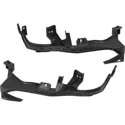 ALMULOO Front Bumper Bracket Compatible with 2018-2023 Subaru Crosstrek Plastic(PP+GF30) Black Replace For 57707FL010 57707FL000 SU1042106 SU1043106 Left and Right