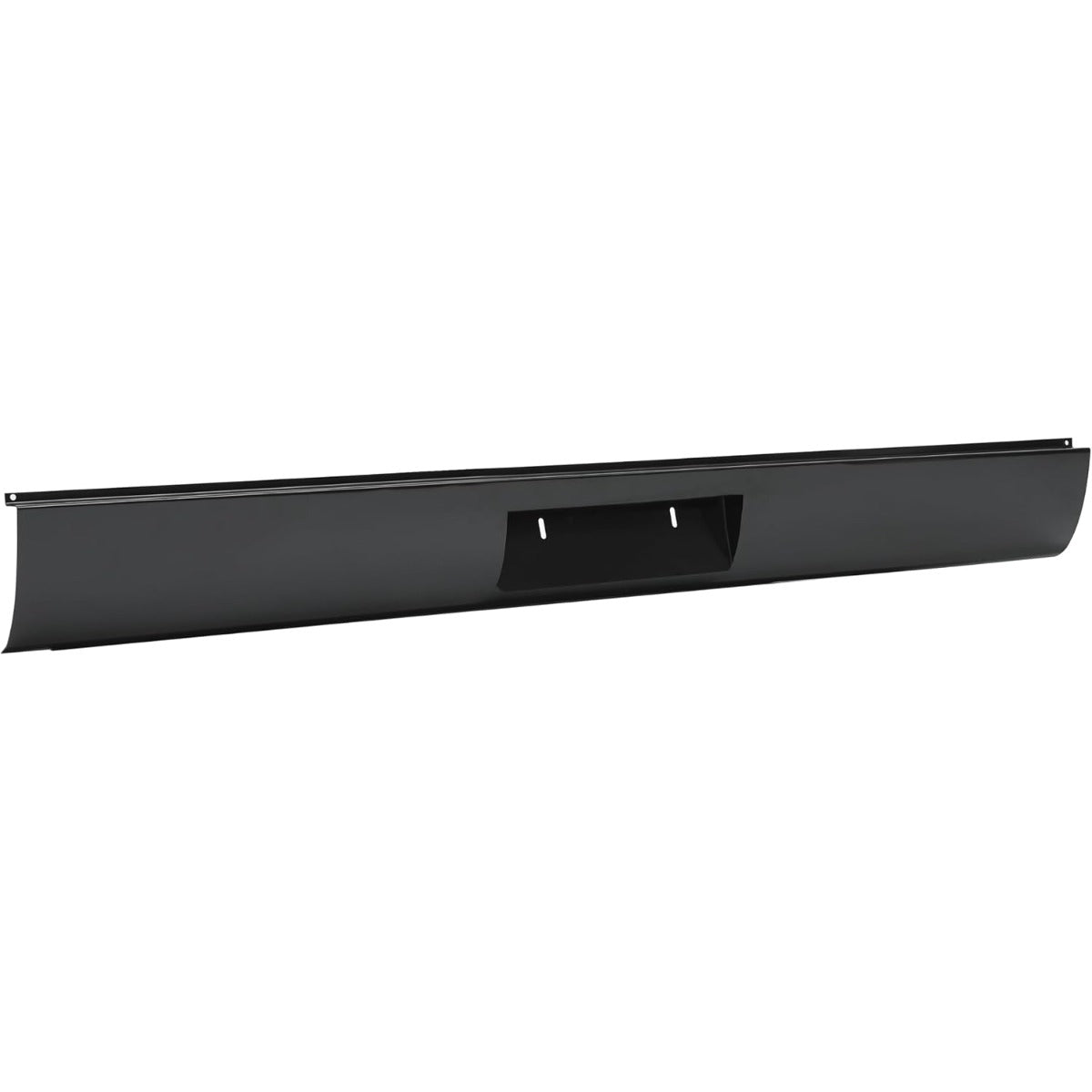 KUAFU Rear Bumper Roll Pan Compatible With 1995-2004 Toyota Tacoma Fleetside Models W/LED License Light Steel Black