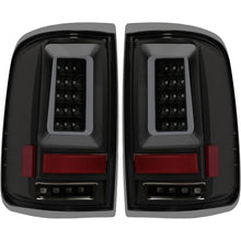 KUAFU Tail Lights Pair Compatible with 2004-2008 Ford F150 Pickup LED Tube Bar Rear Taillights Tail Rear Lamp Brake Signal Black Housing & Smoke Lens Replacement for 5L3Z13405CA 5L3Z13404CA