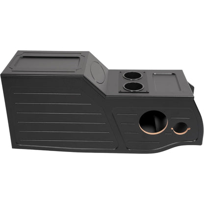 Center Console Subwoofer Box Compatible with 97-03 Ford F-150 | Single/Ext/Crew Cab MDF+Plastic(ABS) PVC Black Finish Black