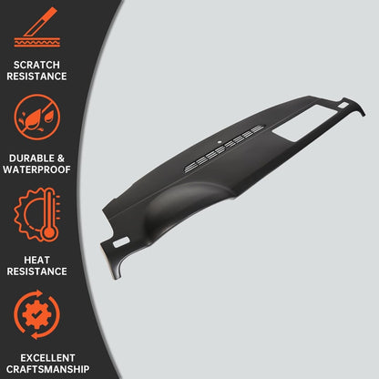 Dash Board Cover Cap Compatible with 2007-2014 Chevy Tahoe Suburban Silverado Avalanche GMC Yukon Sierra 1500 2500 HD 3500 HD Molded Dash Panel Overlay Without Dash Speaker Black Plastic LYAP-298-2-XB