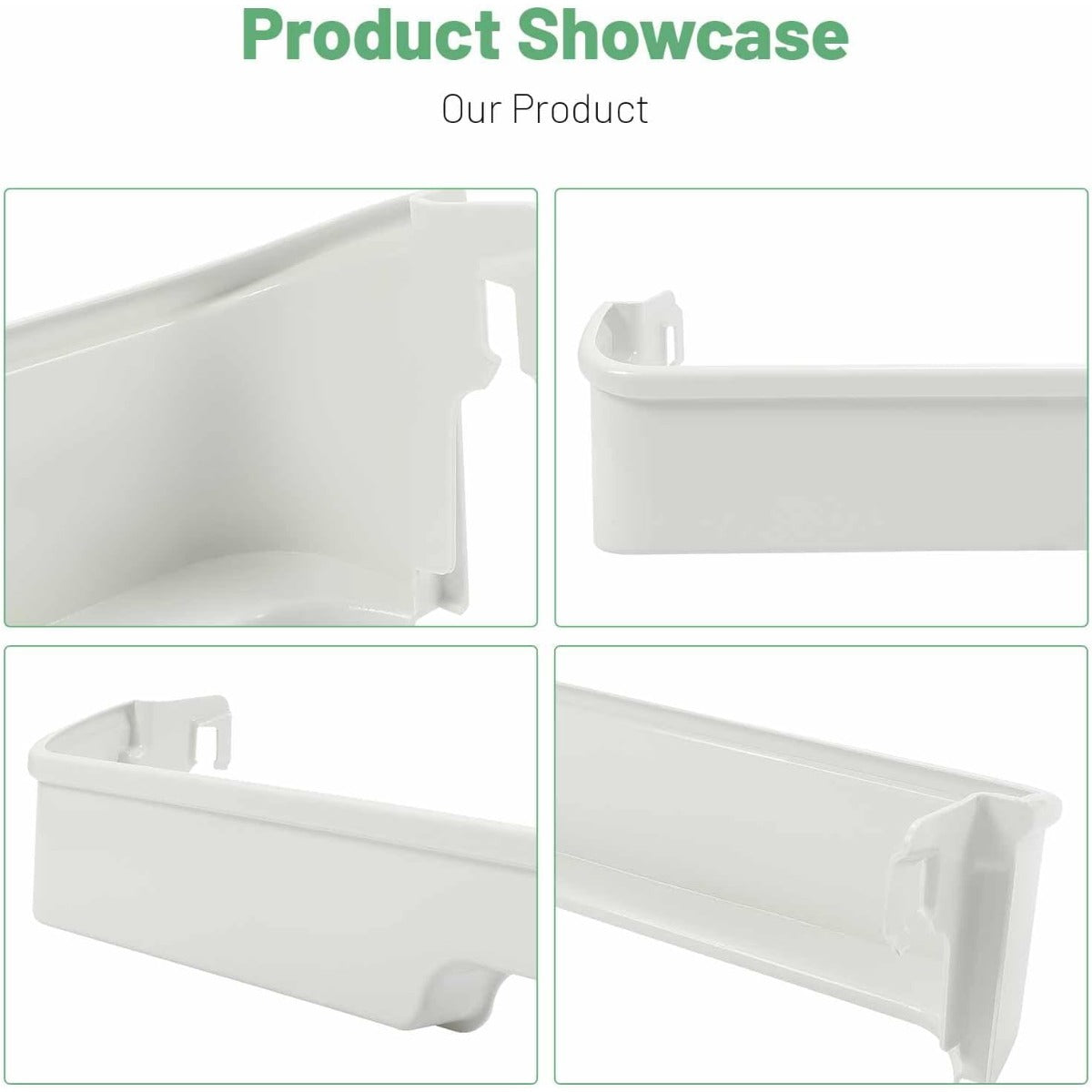 HECASA 240337901 240337904 240337905 Refrigerator Door Bin Shelf Compatible with Frigidaire Refrigerator for 891047 AH429868 AP2115858 EA429868 PS429868 Replacement only White ABS Plastic