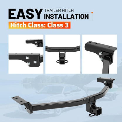 Class 3 Rear Trailer Hitch, 2 Inch Receiver Compatible with 2022-2025 Nissan Pathfinder, 2022-2025 Infiniti QX60