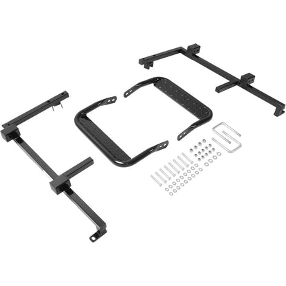 Wutist Heavy Duty Nerf Bar Running Board Kit Compatible with 2008-Present EZGO RXV Electric & Gas Golf Cart Driver & Passenger Side Steps Steel Powder Coated Black (2 Sets)