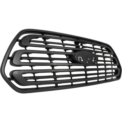 Front Grill Compatible with 2015-2019 Ford Transit 150 250 350 HD CK4Z-17E810-AA FO1200587 Front Bumper Upper Grille Black