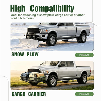 ALMULOO 2" Receiver Trailer Hitch Compatible with 10-18 Ram 2500/3500/4500