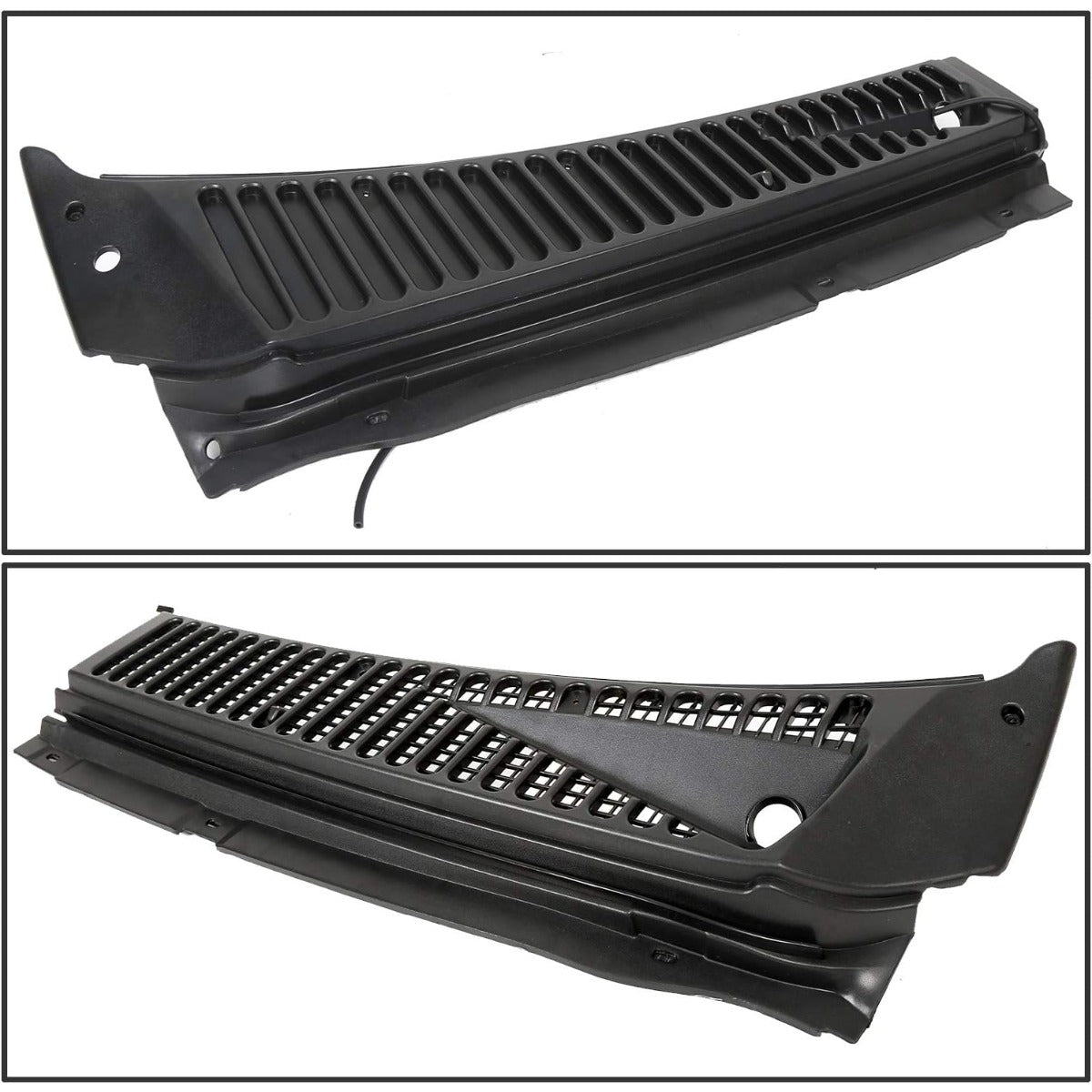 Windshield Wiper Cowl Vent Grille Cover Panels Kit Compatible With 1999-2007 F250 F350 Excursion(Driver&Passenger Side)-Replace Part# 3C3Z-25022A68-AAA & 4C3Z-25022A69-AAA